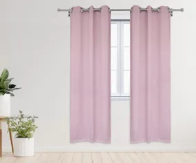 42 X 84 Inch Blackout Polyester Curtains with Grommets Blush - 2 Panels