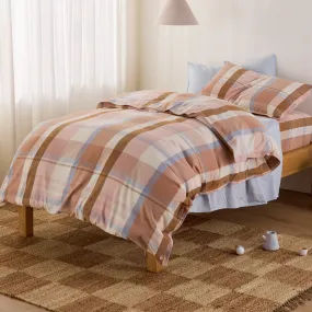 Frankie Flannelette - Marley Gingham Kids Quilt Cover