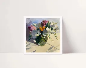 Freesia Bouquet Archival Print, unframed