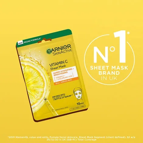 Garnier Brightening & Super Hydrating Vitamin C Sheet Mask 28g