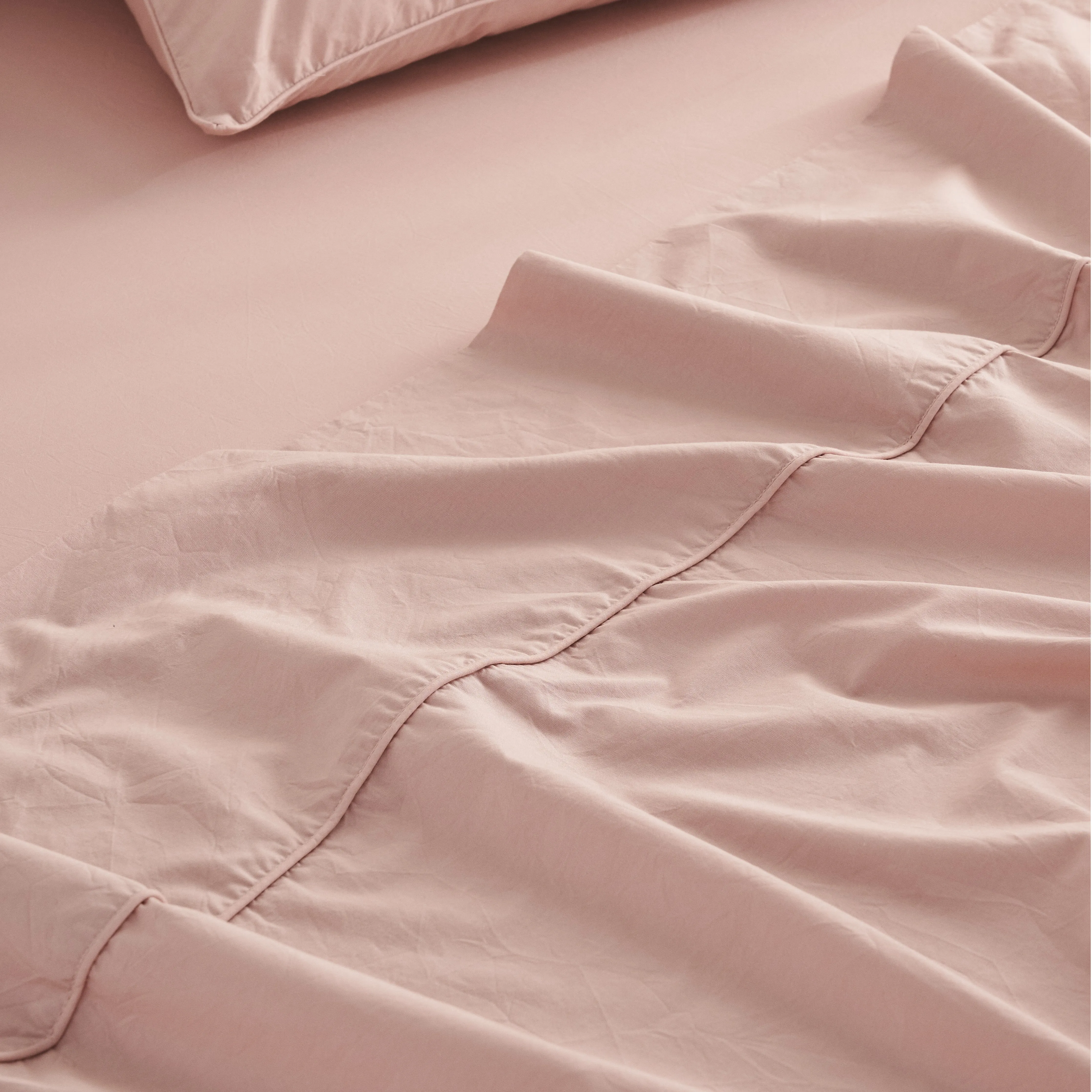 Leo Washed Cotton - Blush Kids Bedding