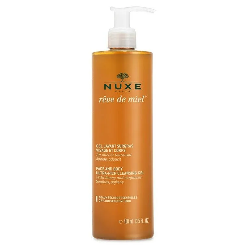 Nuxe Makeup Remover and Facial Cleansing Gel Rêve de Miel® 13.4 fl. oz.