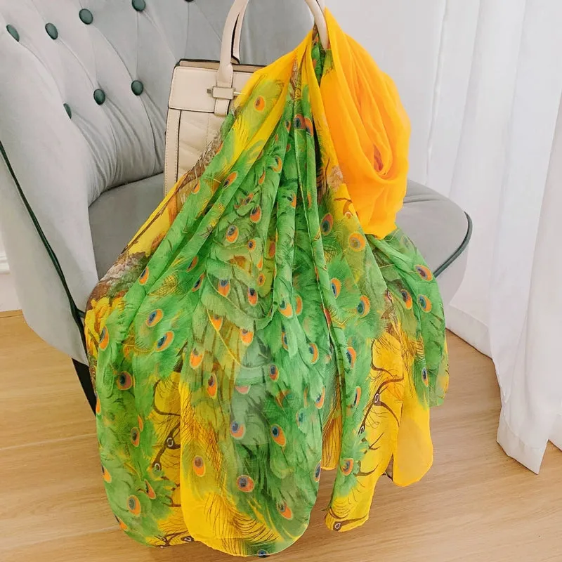 Oversized Silk Scarf for Women