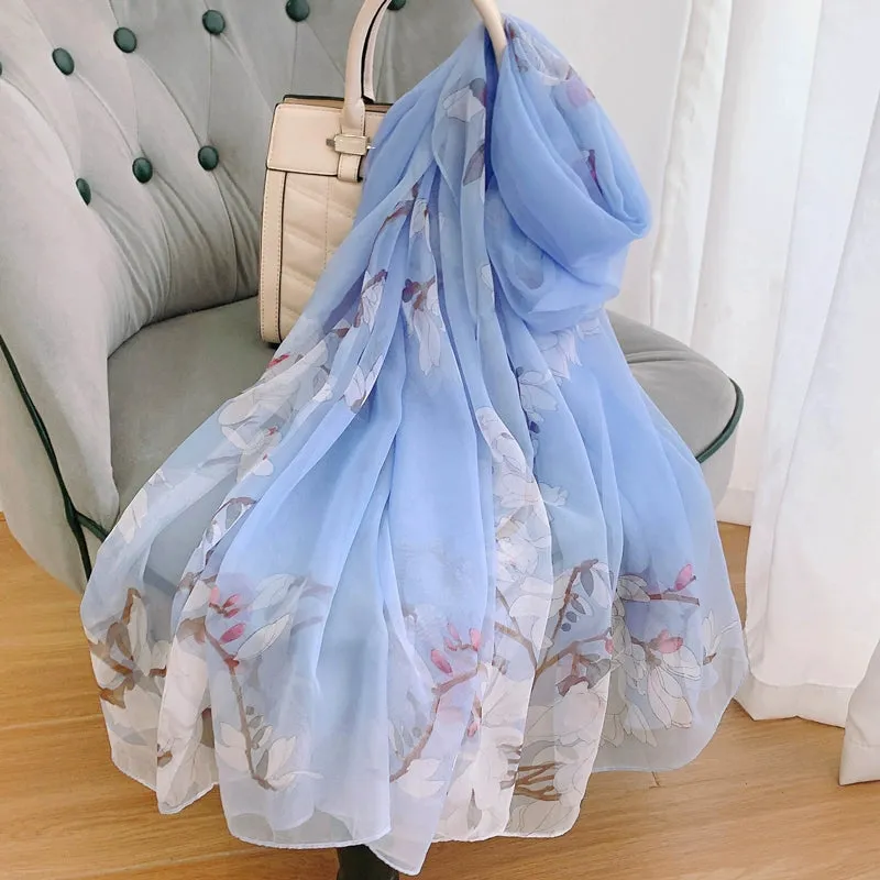 Oversized Silk Scarf for Women