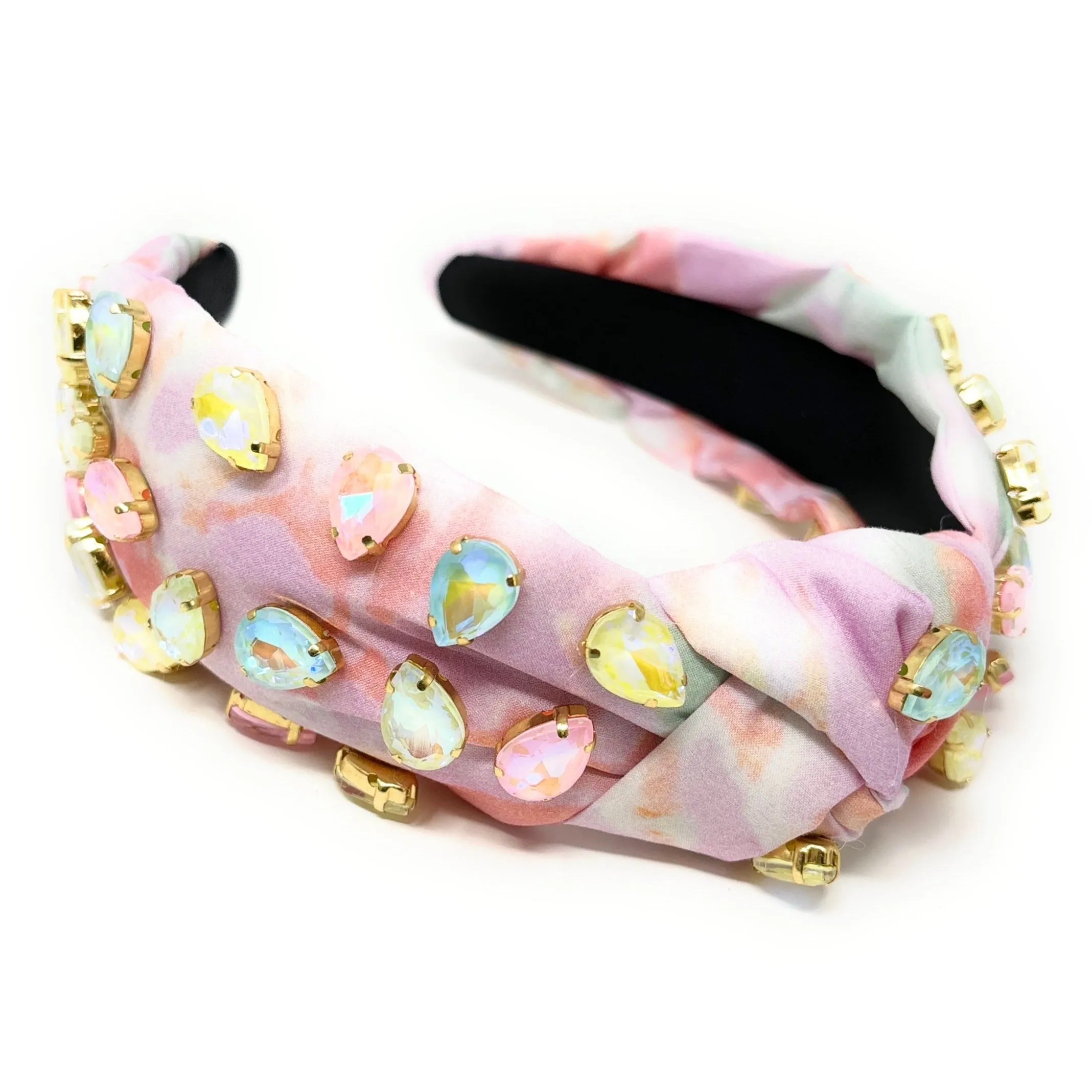 Pastel Ombre Jeweled Knot Headband