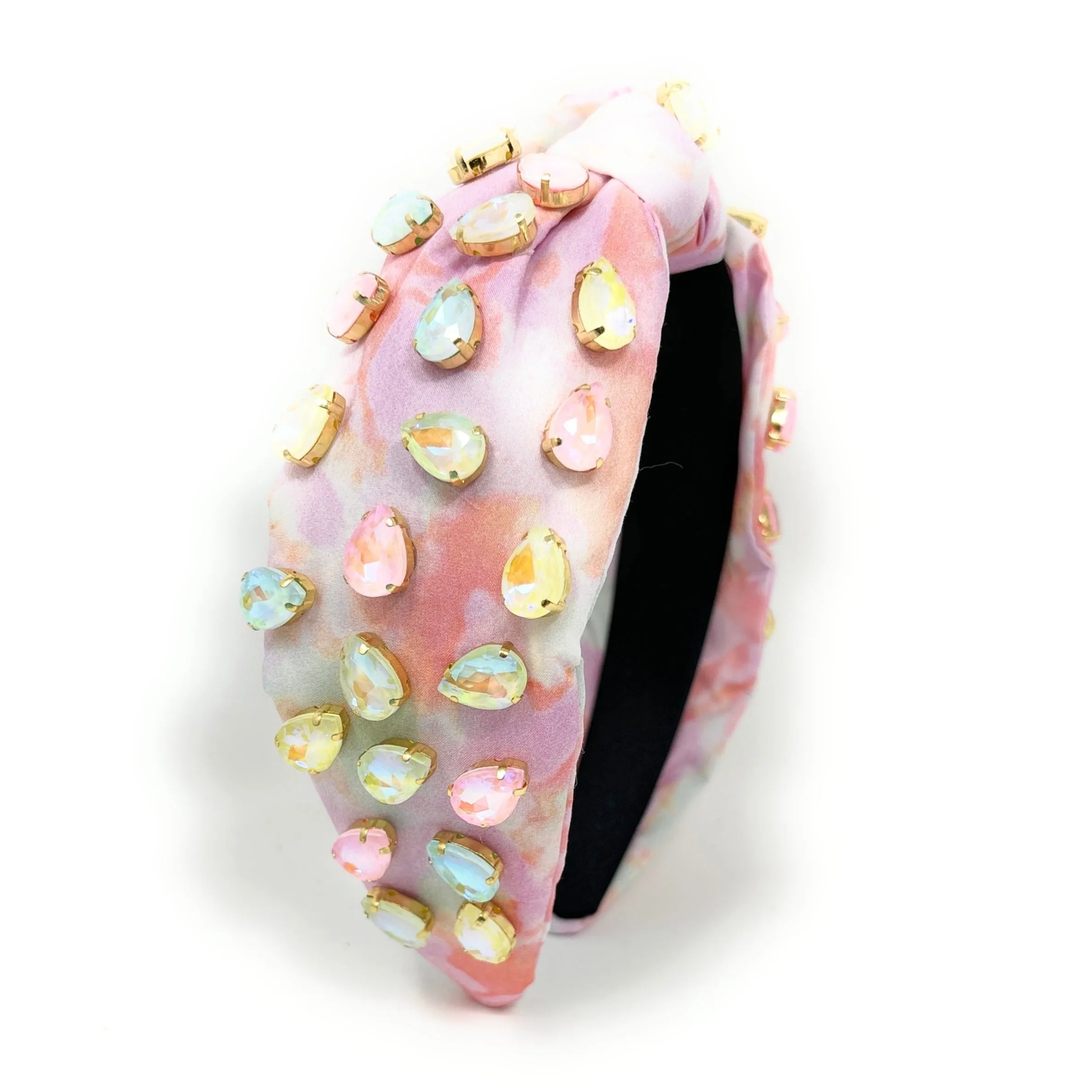 Pastel Ombre Jeweled Knot Headband