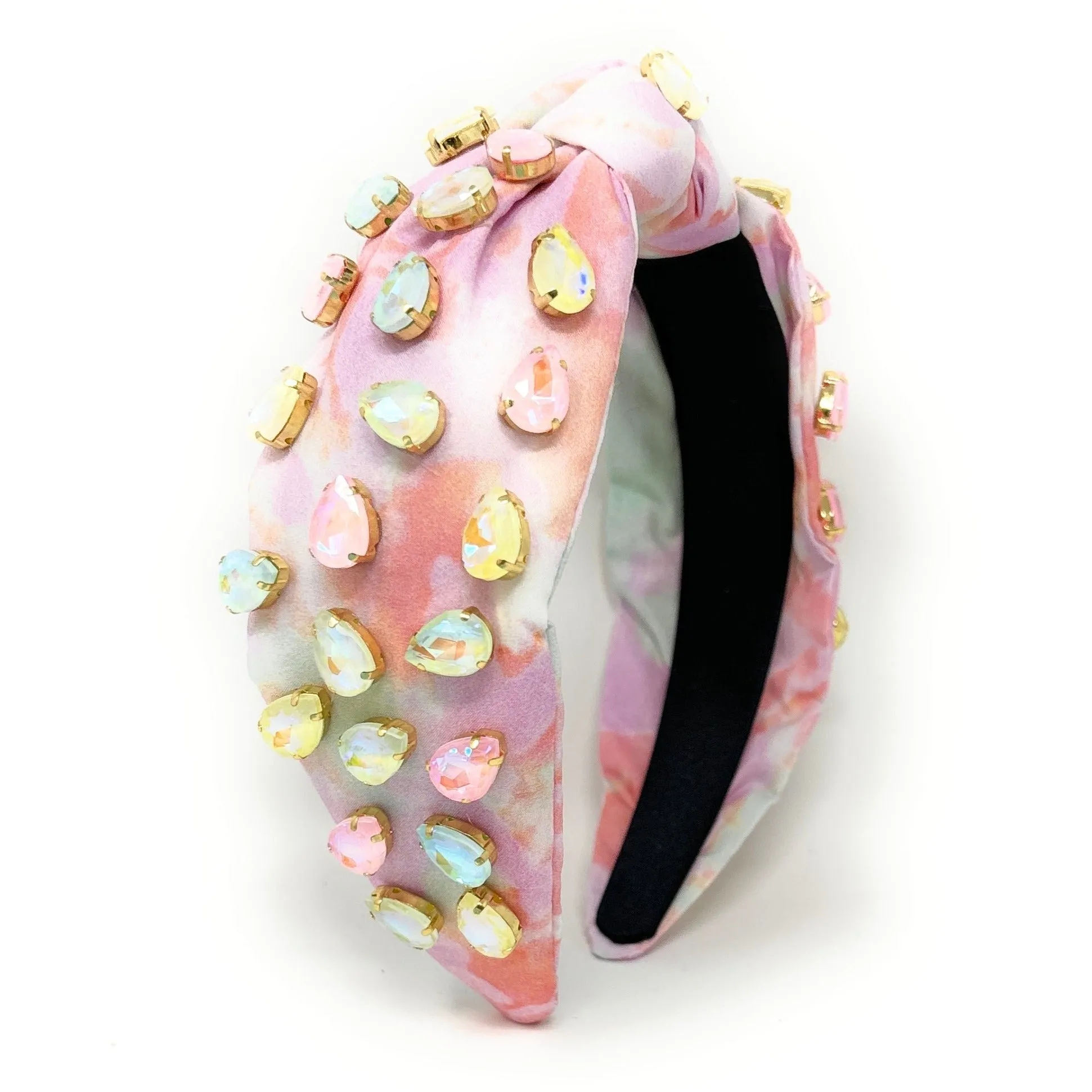 Pastel Ombre Jeweled Knot Headband