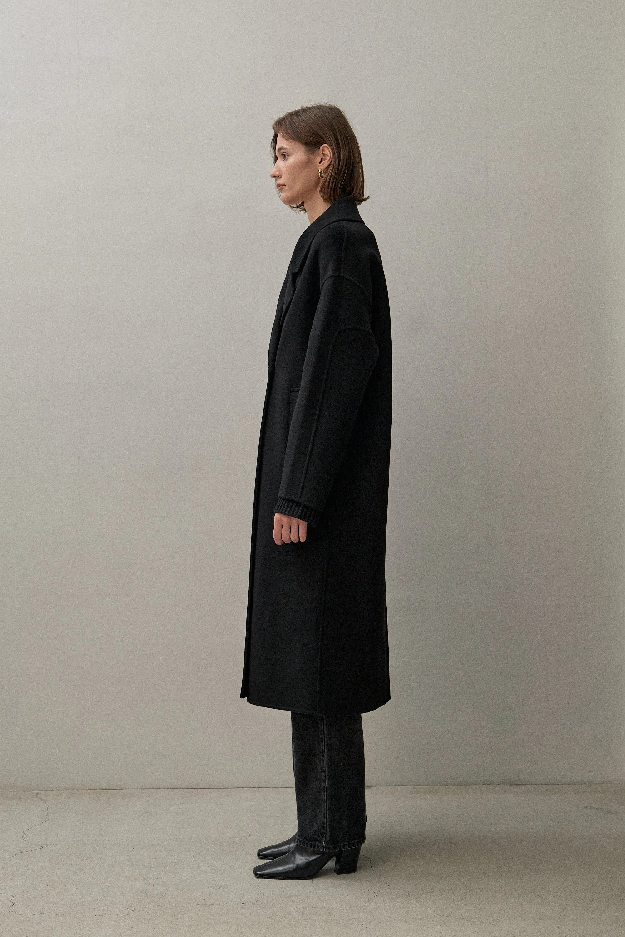 THE LONDON COAT - BLACK 90/10